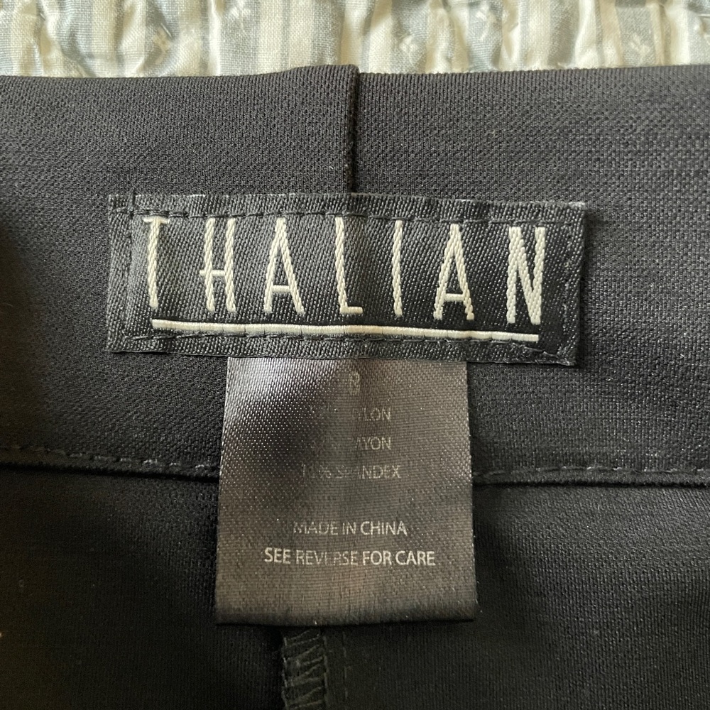 Thailan Rich Black Dressier Legging Pants with front and back vertical seams